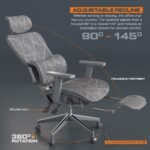 Drogo Neoflex Ergonomic Office Chair for Work from Home Heavy Duty Metal Base - Image 12