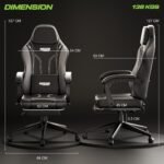 Drogo Phantom Ergonomic Gaming Chair with Premium PU Leather, Adjustable Neck - Image 49