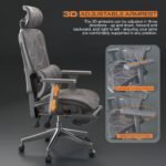 Drogo Neoflex Ergonomic Office Chair for Work from Home Heavy Duty Metal Base - Image 14