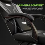 Drogo Phantom Ergonomic Gaming Chair with Premium PU Leather, Adjustable Neck - Image 46