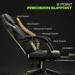 Drogo Phantom Ergonomic Gaming Chair with Premium PU Leather, Adjustable Neck - Image 36