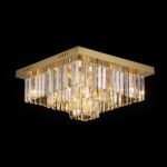 Logro Square Crystal Flush Mount Chandelier - Image 5
