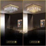 Logro Square Crystal Flush Mount Chandelier - Image 3