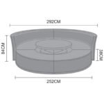 Femia Outdoor Poolside Sunbed With Cushion Daybed (Grey) - Image 3