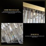 Logro Square Crystal Flush Mount Chandelier - Image 6