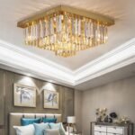 Logro Square Crystal Flush Mount Chandelier - Image 4