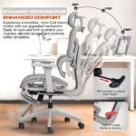 Drogo Opulent Ergonomic Office Chair for Work from Home - Image 16