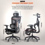 Drogo Opulent Ergonomic Office Chair for Work from Home - Image 27
