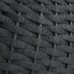 Lleu Three Seater Hanging Swing With Stand For Balcony, Garden Swing (Grey) Braid & Rope - Image 5