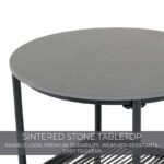 Sleak Outdoor Patio Seating Set 2 Chairs and 1 Table Set (Dark Grey) - Image 7