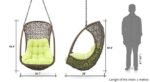Bianchi Single Seater Hanging Swing Without Stand For Balcony , Garden Swing (Dark Brown ) - Image 11