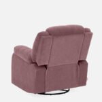 Avalon - Rocking & Rotating Single Seater Fabric Recliner In Pink Colour - Image 14