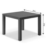 Maven Outdoor Patio Seating Set 4 Chairs and 1 Table Set (Dark Grey) Braided & Rope - Image 6