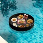 Enciso Luxury Floating Serving Tray For Swimming Pool - Black ( Round )