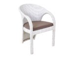 Colombina Outdoor Patio Dining Set 6 Chairs and 1 Table (Pearl white) - Image 2