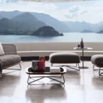 Alano Outdoor Garden Balcony Sofa Set 3 Seater, 2 Single Seater 1 Ottoman and 1 Center Table Set Braid & Rope (Grey)