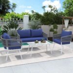 Frias Outdoor Sofa Set 2 Seater, 2 Single seater and 1 Center Table Braided & Rope - Image 7