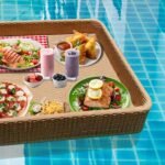 Alarico Luxury Floating Serving Tray For Swimming Pool -Honey ( Rectangle ) - Image 2