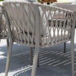 Ayla Outdoor Patio Seating Set 2 Chairs and 1 Table Set (Beige) - Image 2