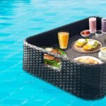 Jaime Luxury Floating Serving Tray For Swimming Pool -  Brown ( Rectangle ) - Image 2
