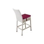 Forst Outdoor Patio Bar Sets 4 Chairs and 1 Table (White) - Image 4