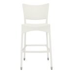 Aysel Outdoor Patio Bar Chair 2 Chairs For Balcony (White) - Image 2