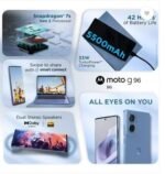 Motorola G96 144Hz 3D Curved pOLED (ASHLEIGHBLUE, 8GB RAM, 128GB Storage) - Image 4