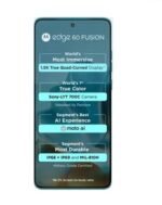 Motorola Edge 60 Fusion 5G Smartphone with 6.67" 120Hz pOLED Display, 50MP OIS Camera, Android 14, Dimensity 7030 Processor, 68W Fast Charging (Pantone Amazonite, 8GB + 256GB Storage) - Image 3