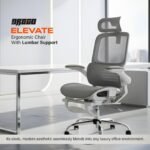 Drogo Ergonex Ergonomic Office Chair For Work From Home With Breathable Mesh - Image 11