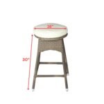 Stein Outdoor Patio Bar Sets 4 Stools and 1 Table (Capicano) - Image 5