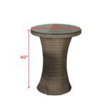 Stein Outdoor Patio Bar Sets 4 Stools and 1 Table (Capicano) - Image 6