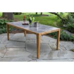 Xini Outdoor Patio Seating Set 6 Chairs and 1 Table Set (Black + Grey) - Image 6