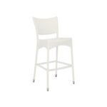 Aysel Outdoor Patio Bar Chair 2 Chairs For Balcony (White) - Image 3