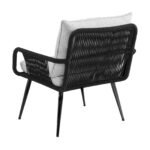 Novar Outdoor Patio Seating Set 4 Chairs and 1 Table Set Braided & Rope - Image 6