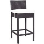 Lomeo Outdoor Patio Bar Sets 4 Chairs and 1 Table (Dark Brown) - Image 26