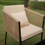 Parna Outdoor Garden Balcony Sofa Set 2 Seater , 2 Single Seater 1 Center Table Set Braided and Rope - Image 5