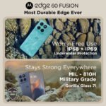 Motorola edge 60 Fusion 5G | 8GB+256GB | Pantone Mykonos Blue - Image 4