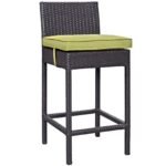 Volta Outdoor Patio Bar Sets 4 Chairs and 1 Table (Dark Brown) - Image 18