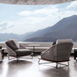 Alano Outdoor Garden Balcony Sofa Set 3 Seater, 2 Single Seater 1 Ottoman and 1 Center Table Set Braid & Rope (Grey) - Image 3