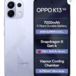 OPPO K13 5G with 7000mAh and 80W SUPERVOOC Charger in-The-Box, ICY Purple (8GB, 128GB)