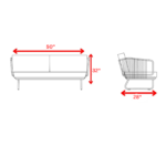 Hancy Outdoor Sofa Set 6 Seater , 2 Ottoman and 1 Center Table + 1 side table Set  (Tan + Beige) Braided & Rope - Image 8