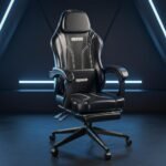Drogo Phantom Ergonomic Gaming Chair with Premium PU Leather, Adjustable Neck