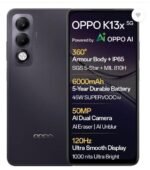 OPPO K13x 5G 6000mAh and 45W SUPERVOOC Charger & AI (Midnight Violet, 128 GB) (6 GB RAM)