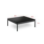 Athan Outdoor Garden Balcony Sofa Set 2 Seater , 2 Single Seater 1 Center Table Set (Dark Grey) Braided and Rope - Image 5