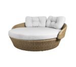 Borroni Outdoor Poolside Sunbed With Cushion Daybed (Honey Brown) - Image 5