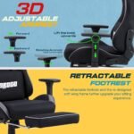 Drogo Evolved Series Ergonomic Gaming Chair With Head & Massager Lumbar Support Pillow - Image 2