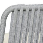 Logema Outdoor Garden Balcony Sofa Set 2 Seater,4 Single Seater With 1 Table Set, Braid & Rope (Grey + Beige) - Image 7