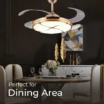 Invisible Chandelier Ceiling Fan with Remote Control - Image 3