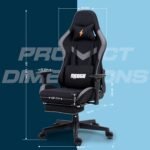 Drogo Evolved Series Ergonomic Gaming Chair With Head & Massager Lumbar Support Pillow - Image 8