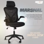 Drogo Marshal Pro Premium Ergonomic Office Chair for Work from Home, Flip-up Armrest - Image 7